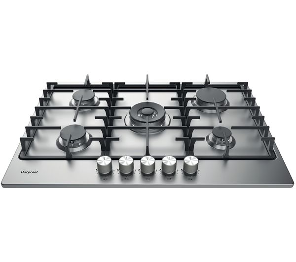 HOTPOINT PPH 75G DF IX UK 73 cm Gas Hob - Stainless Steel