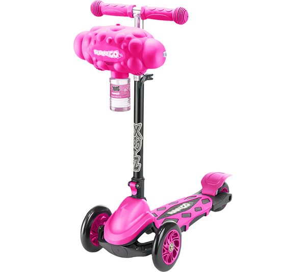 Xootz Bubble Go Kids Kick Scooter Pink