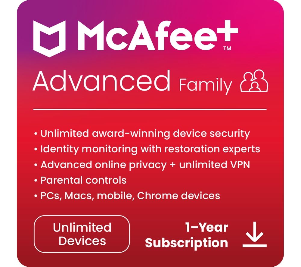 Plus Advanced Family - 1 year (auto-renewal) for unlimited devices (download)
