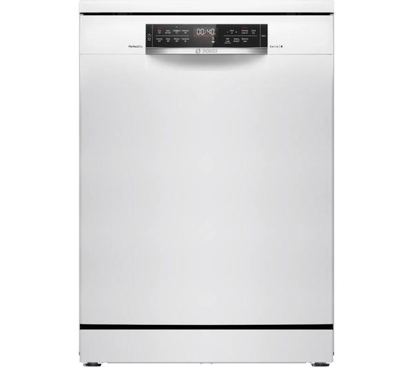 Bosch Series 6 Perfectdry Sms6tcw01g Full Size Wifi Enabled Dishwasher White