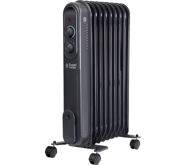 Russell Hobbs Rhofr9004a Portable Oil Filled Radiator Anthracite
