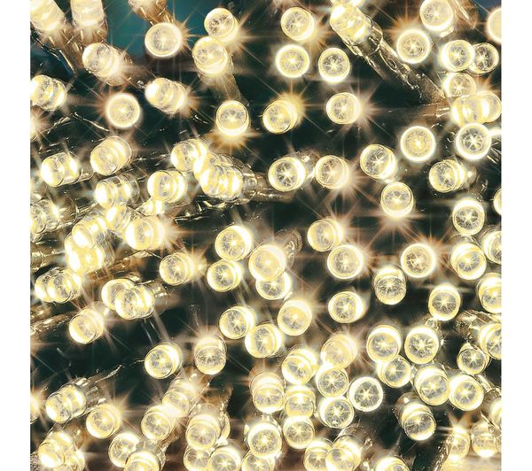 PREMIER 600 Warm White LED Battery String Lights with Timer - 60 m ...