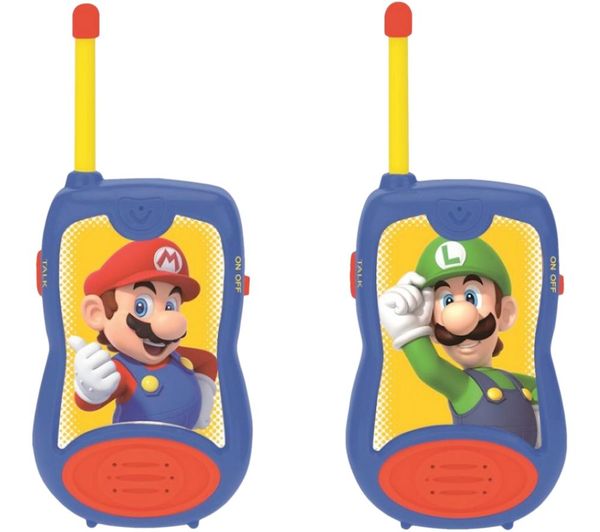 LEXIBOOK Super Mario Walkie Talkies Set - Yellow & Blue