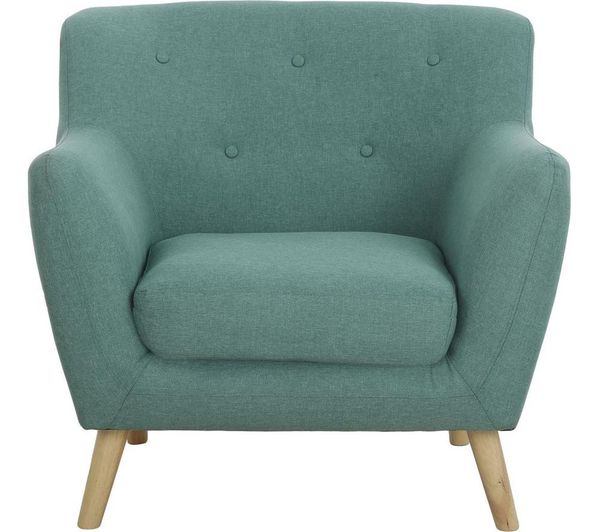 Teknik Skandi 7980 Fabric Armchair Ocean Green