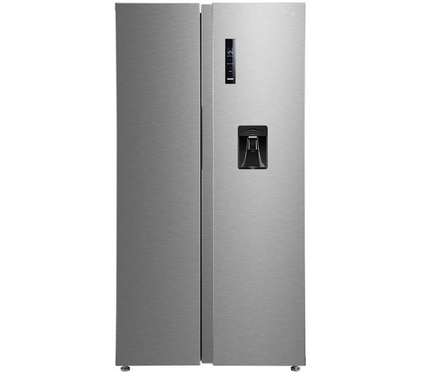 An image of LOGIK LSBSDX26 American-Style Fridge Freezer - Inox