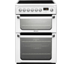 HOTPOINT Ultima HUE61PS 60 cm Electric Ceramic Cooker - White