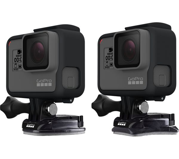 Gopro AACFT-001 Curved & Flat Mounts - Black, Black