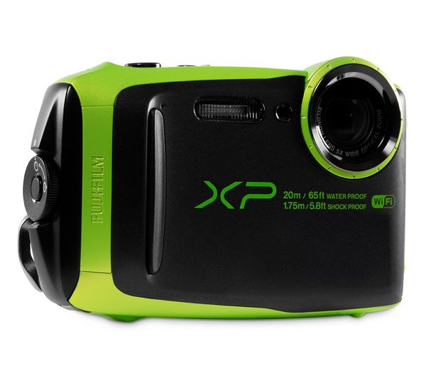 Buy FUJIFILM XP120 Tough Compact Camera - Black & Green | Free Delivery ...