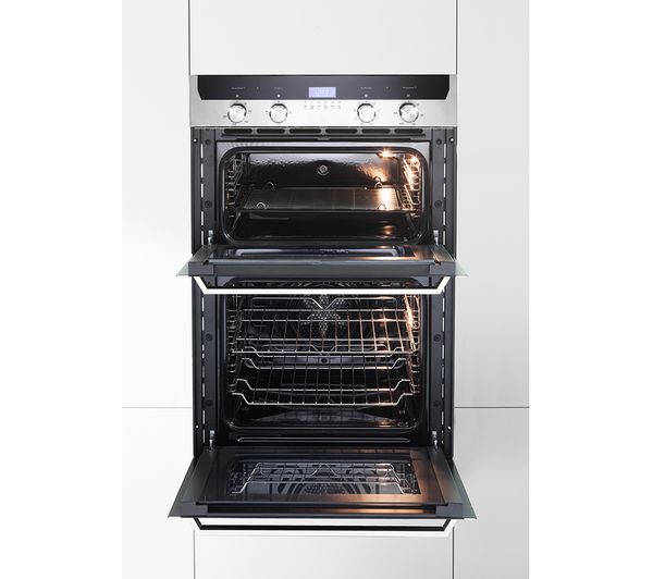 KENWOOD KD1505SS Electric Double Oven Black & Stainless Steel Fast