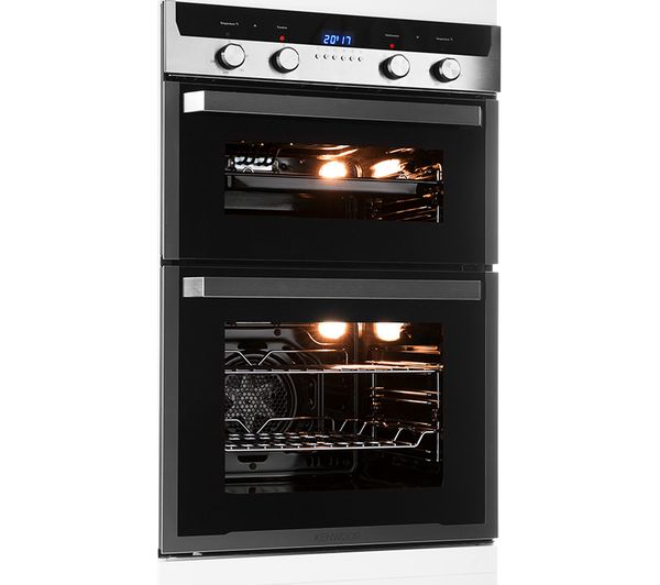 KENWOOD KD1505SS Electric Double Oven Black & Stainless Steel Fast