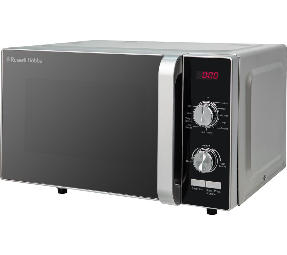 Buy RUSSELL HOBBS RHFM2001S Compact Solo Microwave - Silver | Free