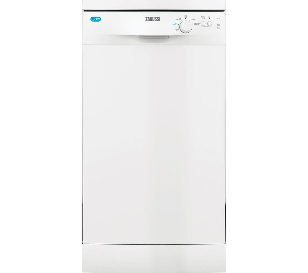 ZANUSSI ZDS12002WA Slimline Dishwasher – White, White