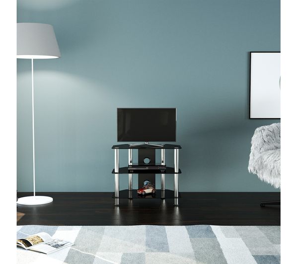 AVF 600 mm TV Stand for up to 32" TVs - Black & Chrome - SDC600CM ...