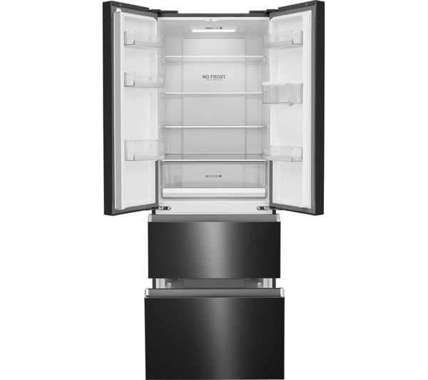 Haier Hb16wsnaa Fridge Freezer Black Stainless Steel Fast Delivery Currysie