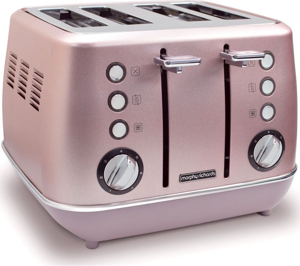 MORPHY RICHARDS Evoke Special Edition 4-Slice Toaster - Rose Quartz