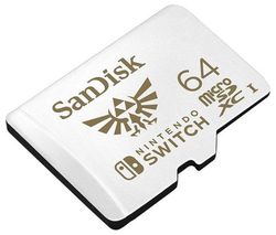 High Performance Class 10 microSD Memory Card for Nintendo Switch - 64 GB