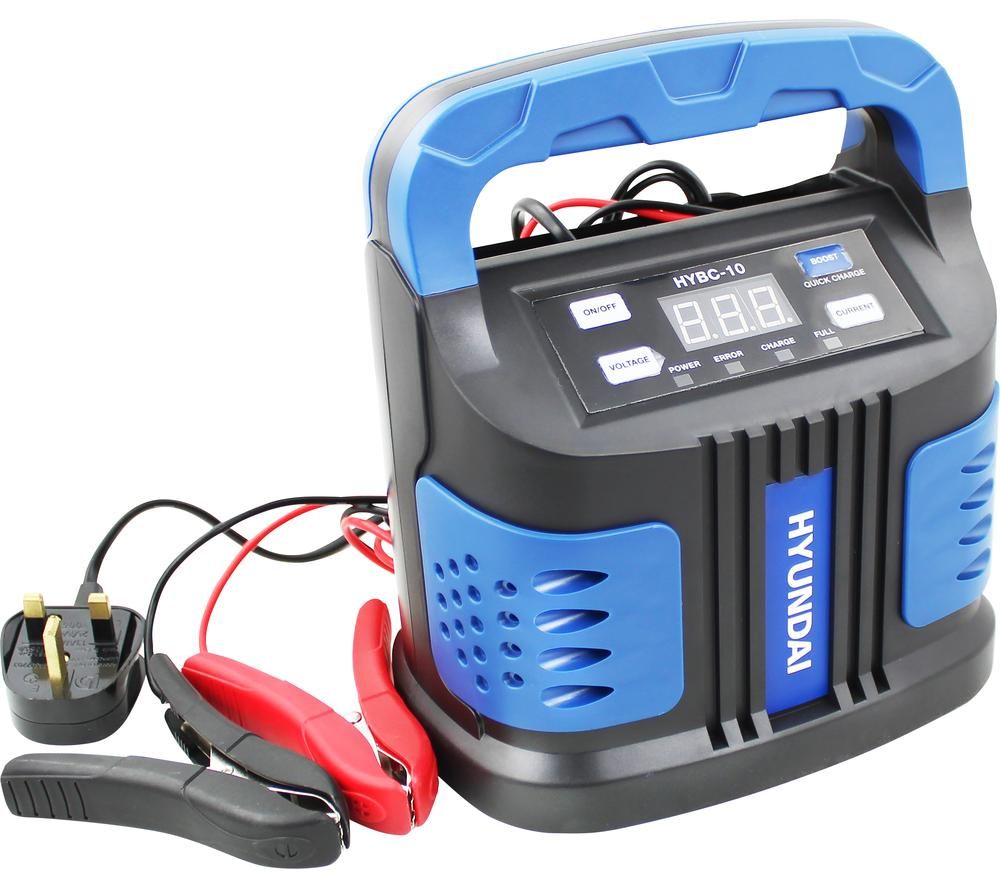 HYUNDAI HYBC-10 Car Battery Boost Charger - Blue & Black