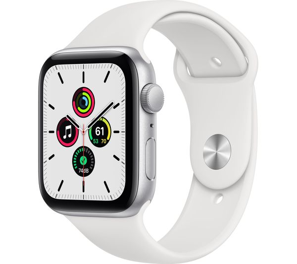 MYDQ2B/A - APPLE Watch SE - Silver Aluminium with White Sports 