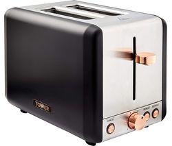 Cavaletto T20036RG 2-Slice Toaster - Black & Rose Gold