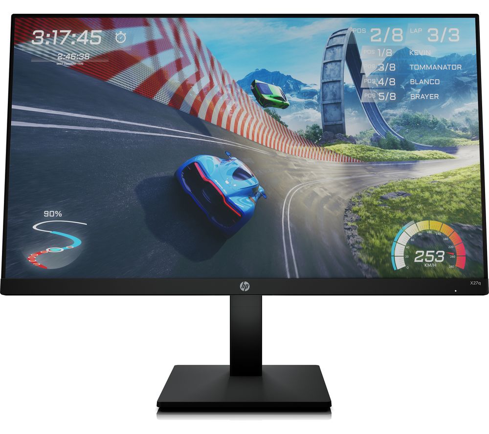 HP X27q Quad HD 27" IPS LCD Gaming Monitor - Black