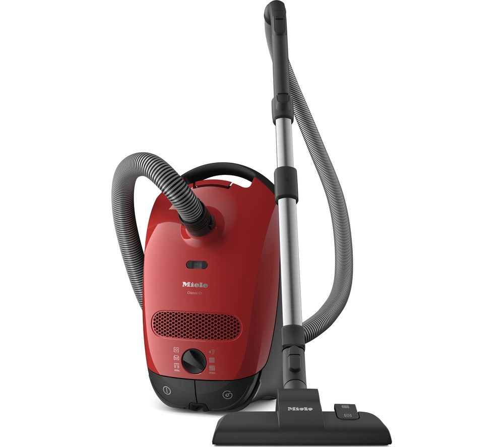Classic C1 PowerLine Cylinder Bagged Vacuum Cleaner - Red