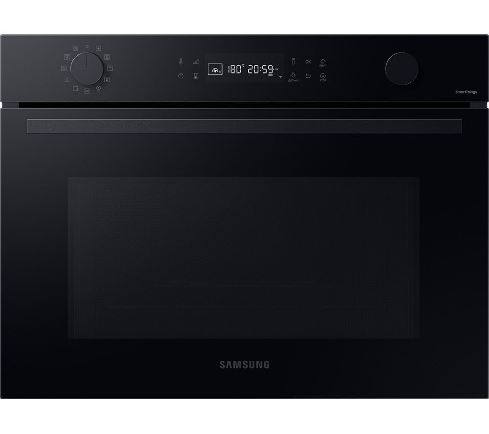 Bespoke Series 4 NQ5B4553FBK/U4 Built-in Compact Combination Microwave - Black Glass