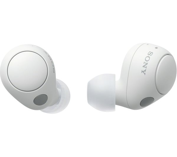 Image of SONY WF-C700N Wireless Bluetooth Noise-Cancelling Earbuds - White