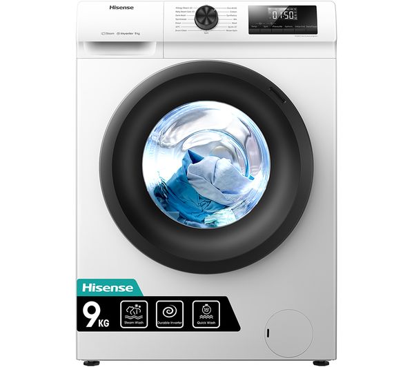 Hisense 1 Series Wfqp9014evm 9 Kg 1400 Spin Washing Machine White