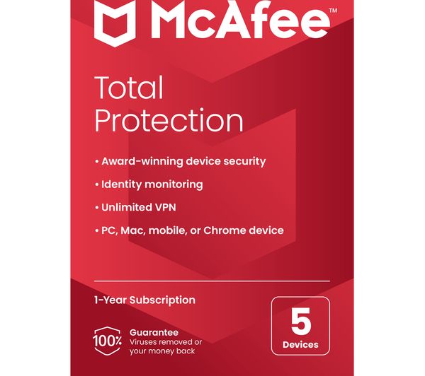 Image of MCAFEE Total Protection - 1 year for 5 devices