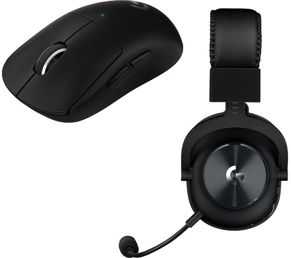 Logitech Superlight X Lightspeed Pro X Wireless Gaming Mouse Pro X Wireless Gaming Headset Bundle