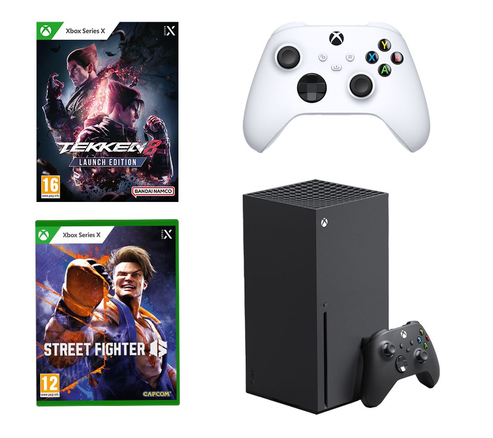 Xbox Series X (1 TB), Tekken 8 Launch Edition, Street Fighter 6 & Controller Bundle