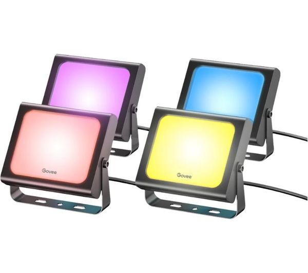 Govee H7060 Rgbicww Led Smart Flood Light Pack Of 4