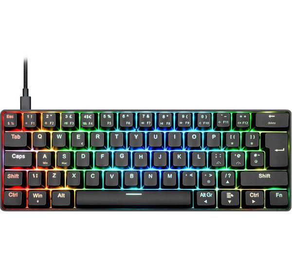 An image of SMANOS C-450 Mini Pro RGB Mechanical Gaming Keyboard - Black