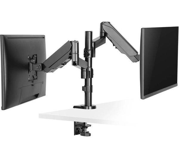 Properav Pb161 Hydraulic Dual Arm Full Motion 17 32 Monitor Desk Mount