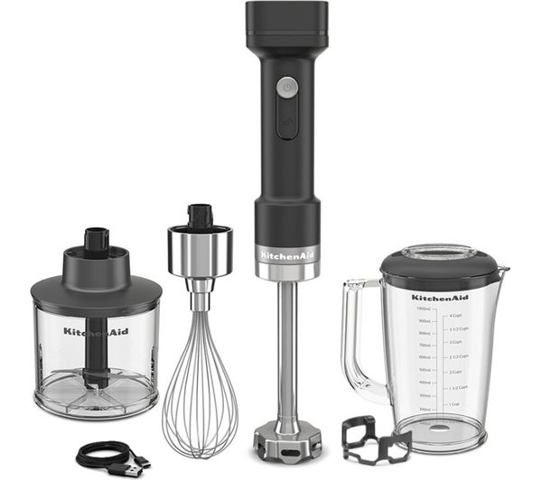 KITCHENAID Go 5KHBRV75BM Cordless Hand Blender - Black