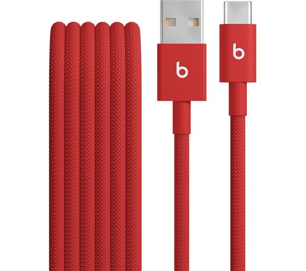 Beats Usb A To Usb C Woven Cable 15 M Rapid Red