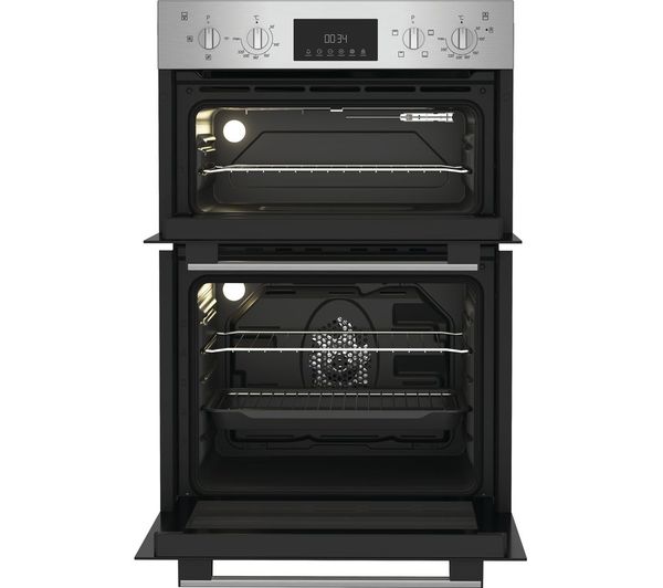 INDESIT DII 10D IX Electric Built-in Double Oven - Stainless Steel