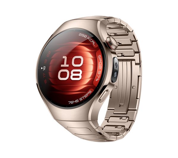 Huawei Watch 5 Stainless Gold Fluoroelastomer Strap 42 Mm