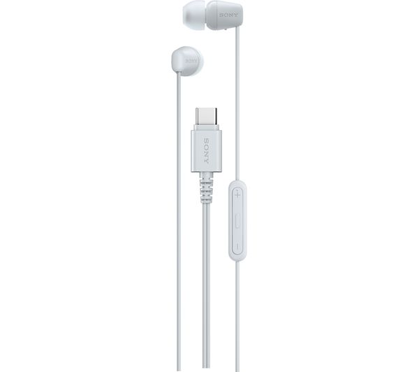 An image of SONY IER-EX15C USB-C Earphones - White