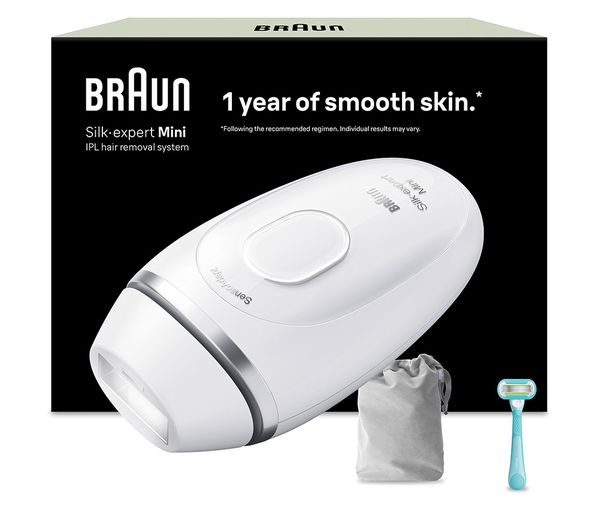 An image of BRAUN Silk-expert Mini PL1114 IPL Hair Removal System - White
