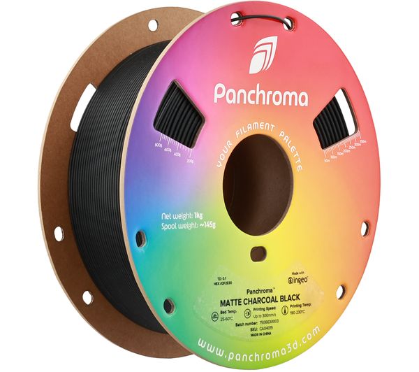 An image of POLYMAKER Panchroma 3D Printing Filament - Charcoal Black