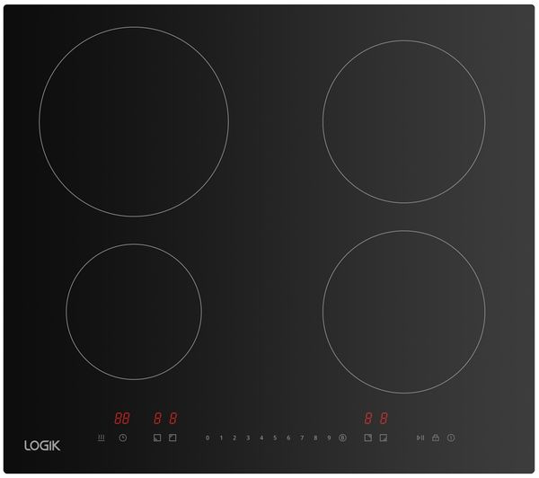 An image of LOGIK LINDHOB26 59 cm Electric Induction Hob - Black
