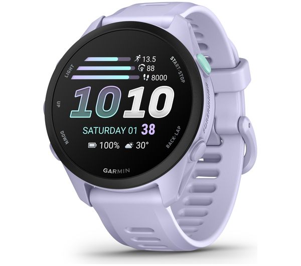 An image of GARMIN Forerunner 70 Sports Watch - Cool Lavender, 43 mm