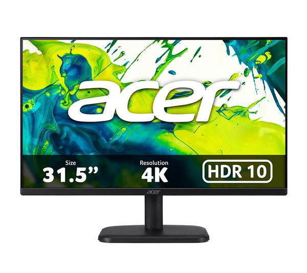 An image of ACER EK321QK 4K Ultra HD 31.5” VA Monitor - Black