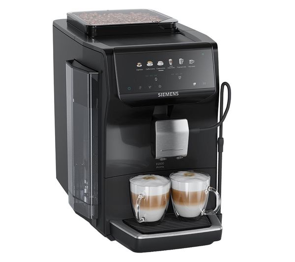 An image of SIEMENS (SIE) TP551G07 EQ500 iAroma Smart Bean to Cup Coffee Machine - Piano Black