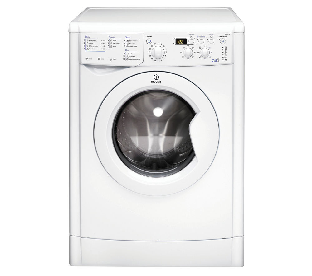 Indesit Washer Dryer IWDD7123 - White, White