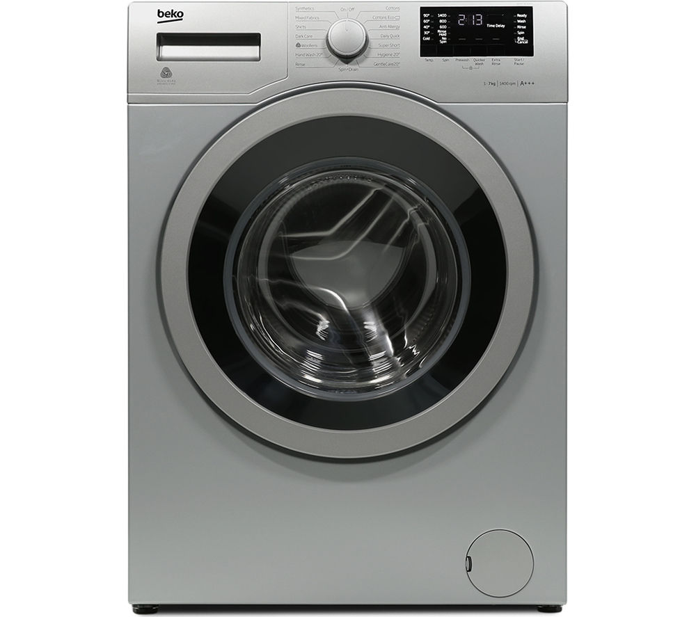 BEKO WX742430S Washing Machine – Silver, Silver