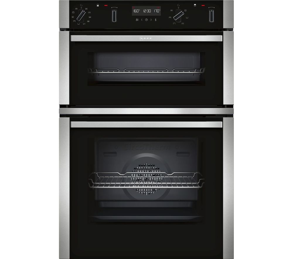 NEFF U2ACM7HN0B Electric Double Oven – Stainless Steel, Stainless Steel