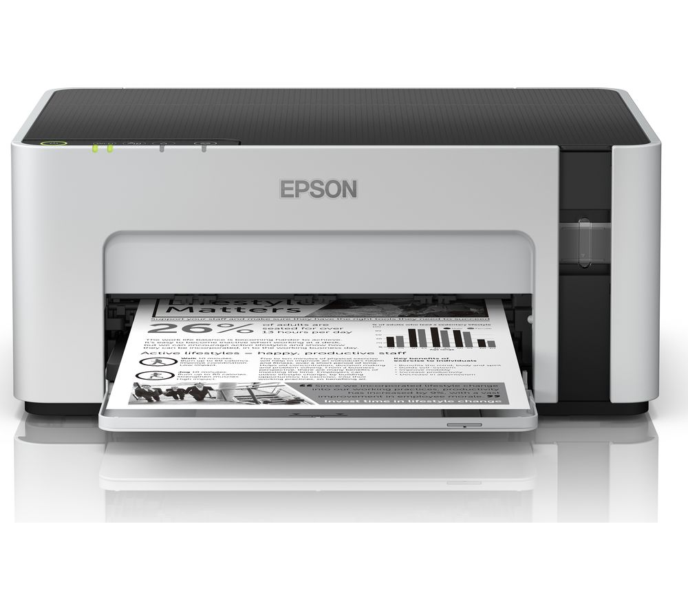 Mono EcoTank ET-M1120 Monochrome Wireless Inkjet Printer, Black