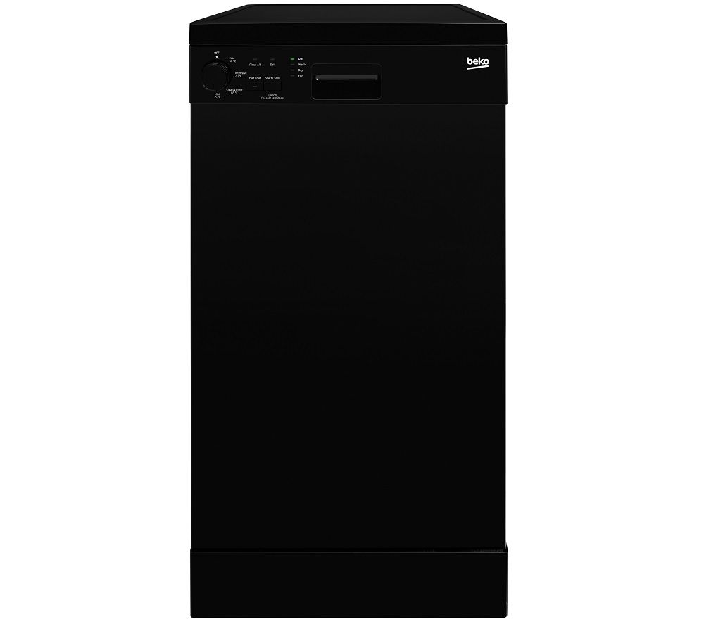 BEKO DFS04010B Slimline Dishwasher - Black, Black